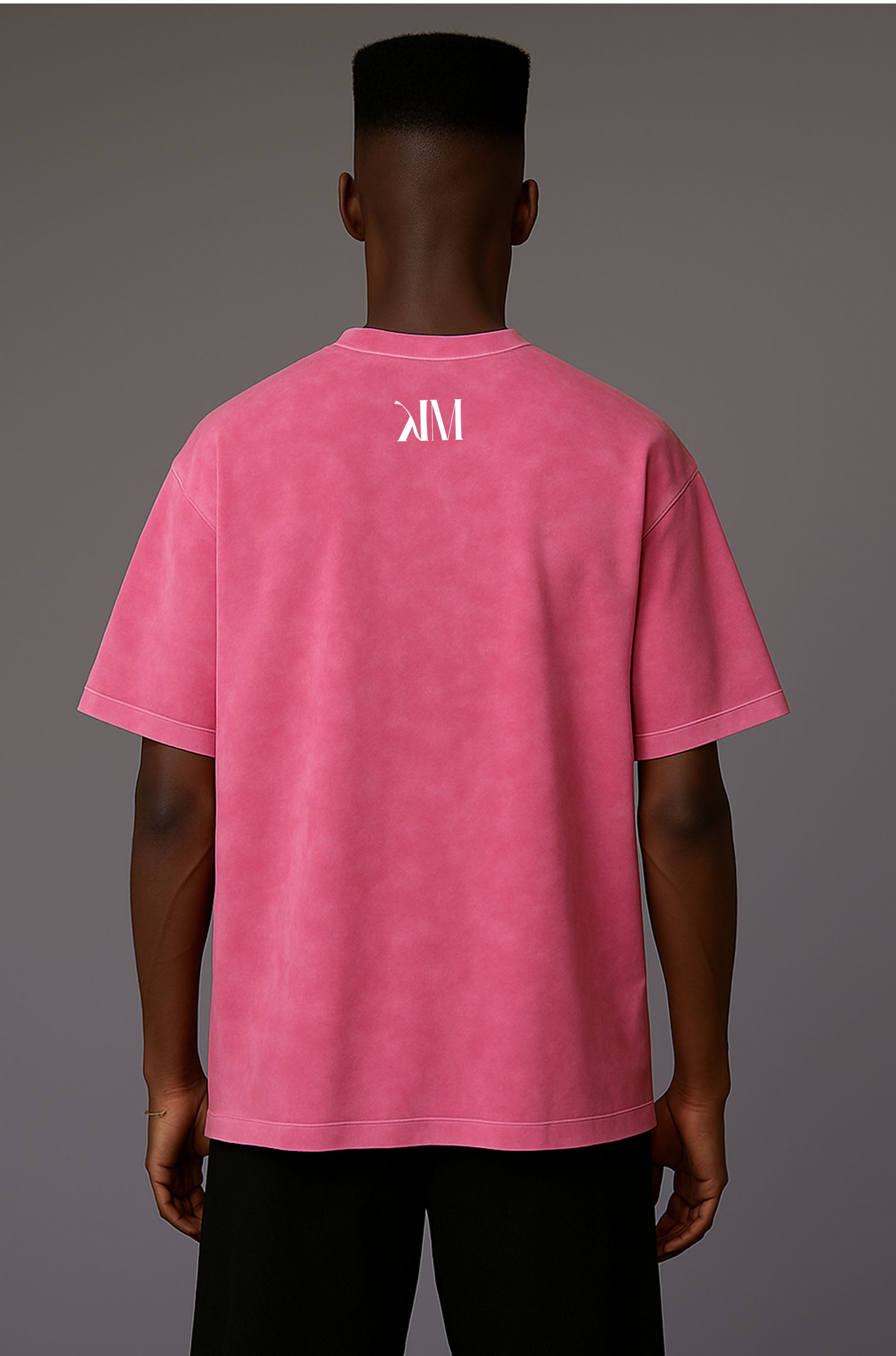 Pink acid washed T-shirt&nbsp;